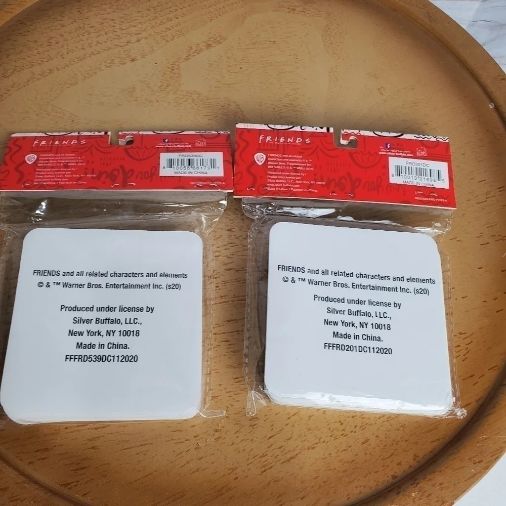 New Friends Central Perk and How You Doin? Pack of two sets of Coaster Sets